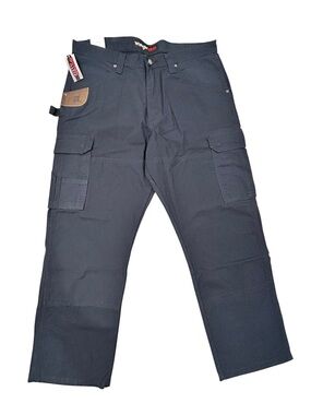 Wrangler Riggs Workwear Ranger Navy Cargo Pants NWT 38/30 Ripstop Utility